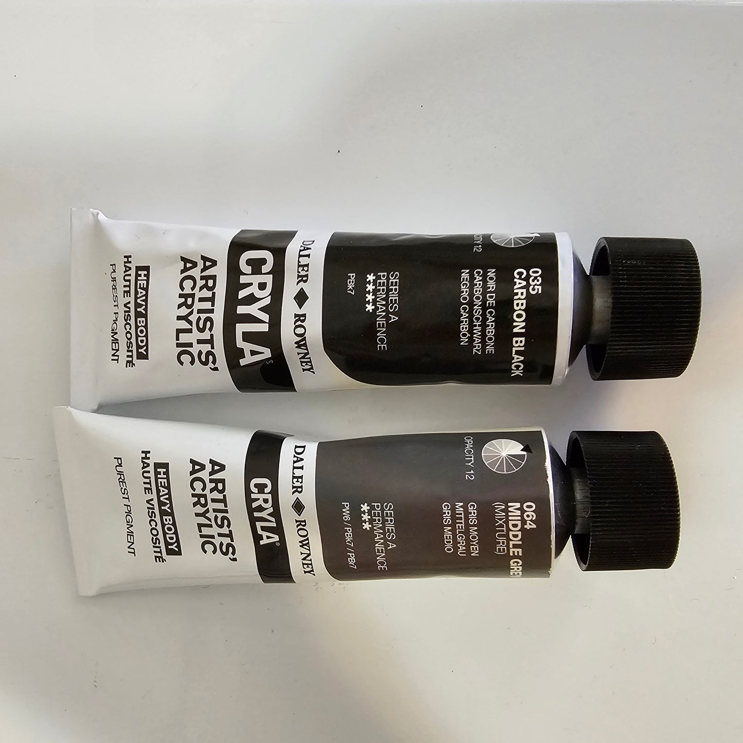 Paint - Heavy Body Duo Black/Grey (Acrylic)