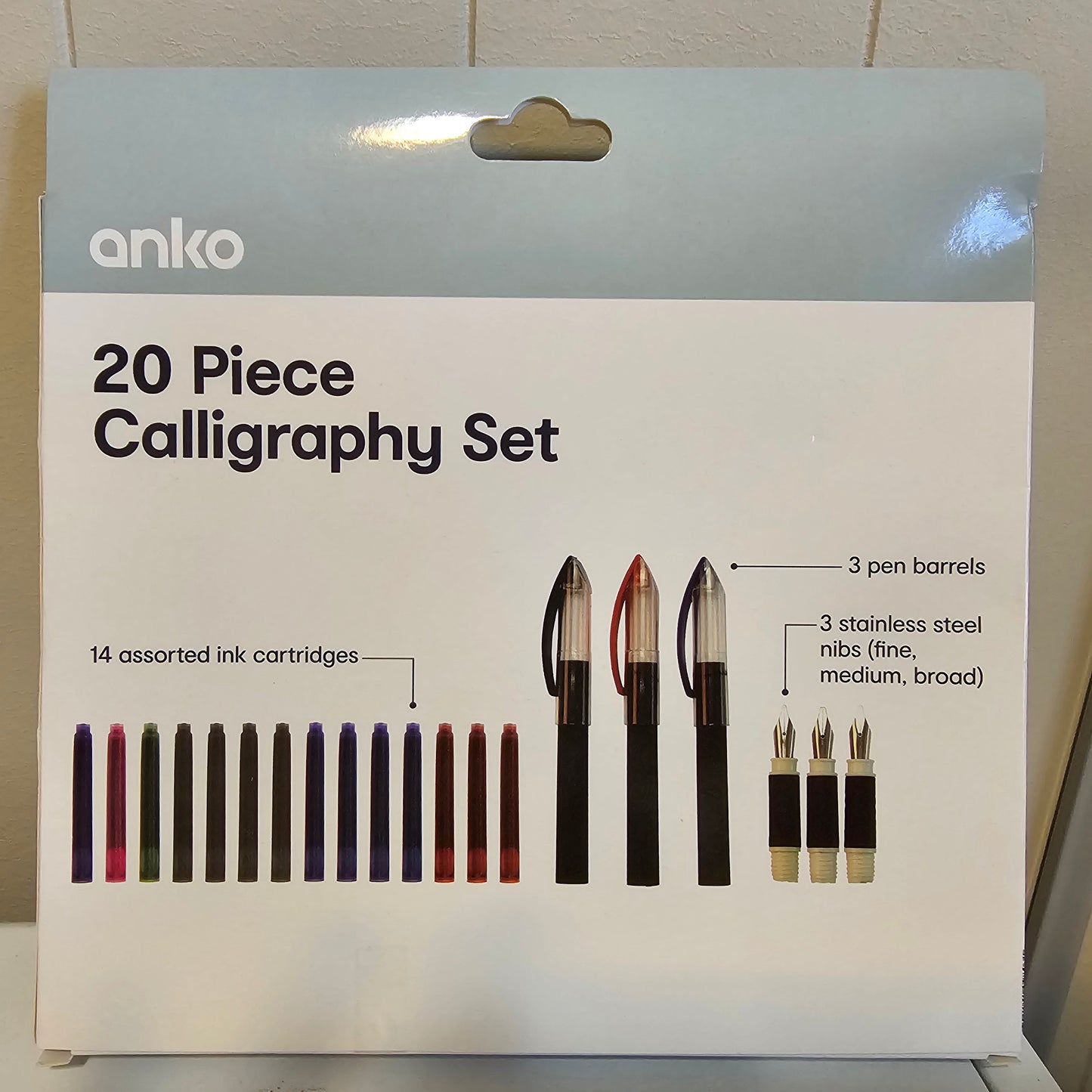 Supplies - Anko 20 Piece Calligraphy Set