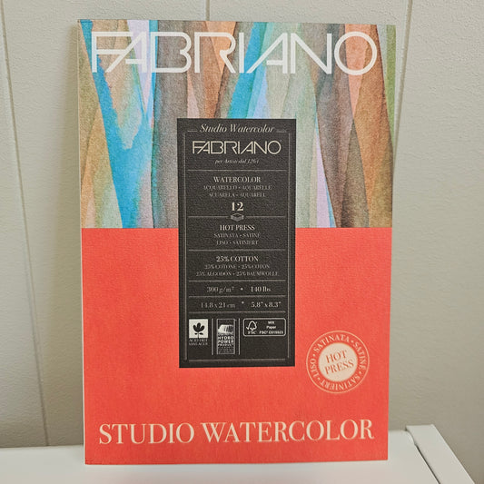 Surfaces - Fabriano Studio Watercolour A5 Hot Press