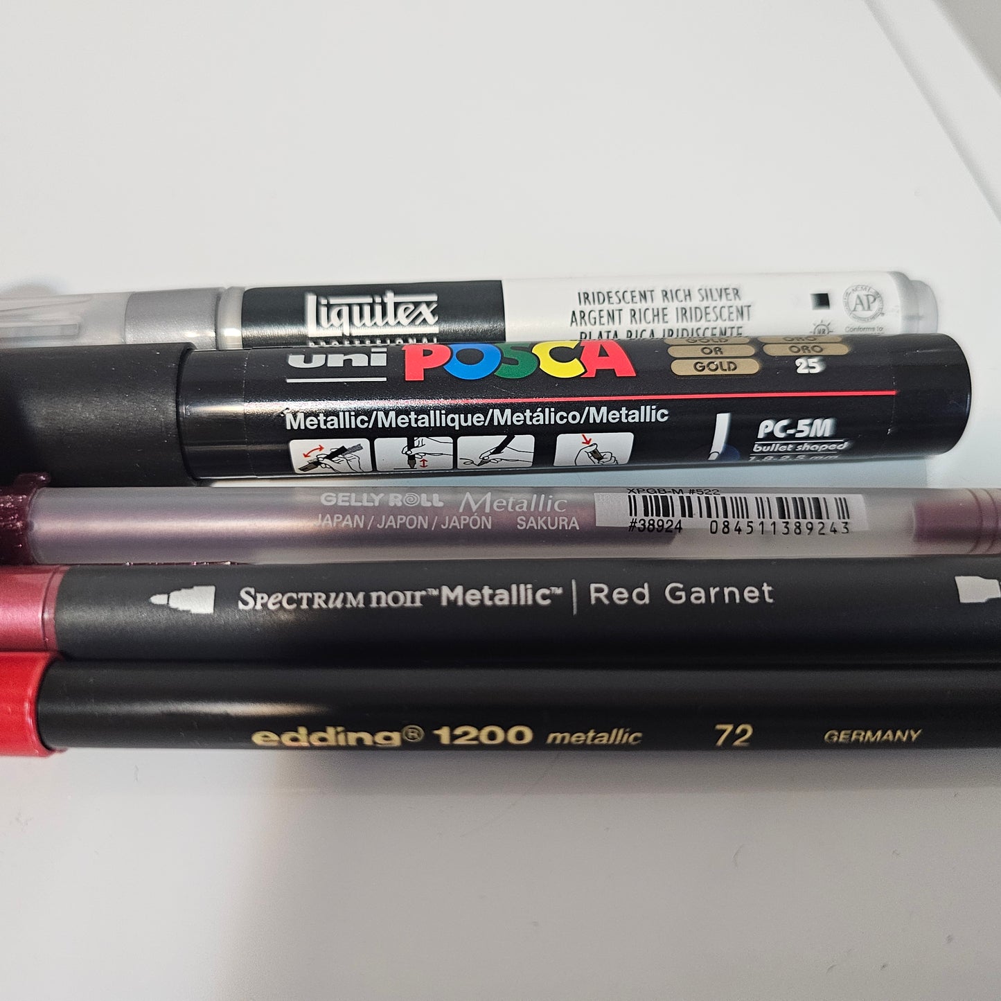 Pens/Markers - Five Metallic Markers/Pens